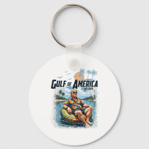 Funny Trump Gulf Of Us America Est 2025 Key Ring