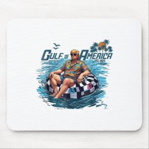 Funny Trump Gulf Of Us America Est 2025 Mouse Pad