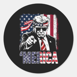 Funny Trump Gulf Of Us merica Trump Apparel 3 Classic Round Sticker