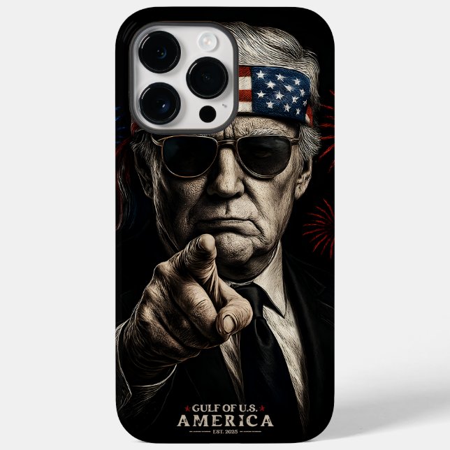 Funny Trump Gulf Of USA America 2025 4th Of July Case-Mate iPhone Case (Back)