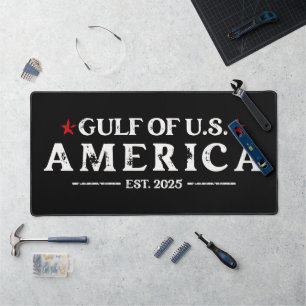 Funny Trump Gulf Of USA America 2025 4th Of July Desk Mat