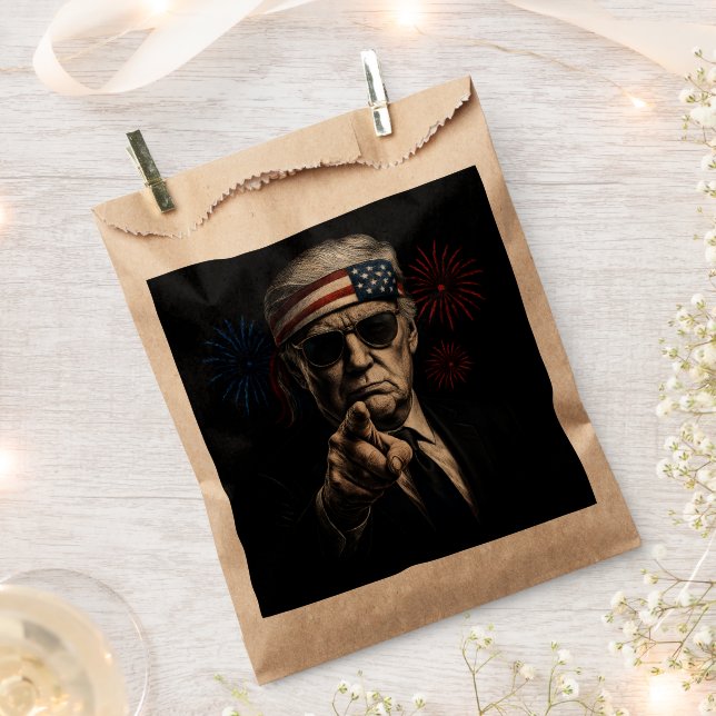 Funny Trump Gulf Of USA America 2025 4th Of July Favour Bag (Clipped)