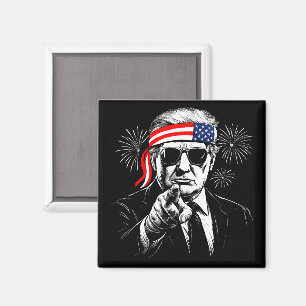 Funny Trump Gulf Of USA America 2025 4th Of July Magnet