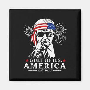 Funny Trump Gulf Of Usa America 2025 Happy 4th Of Magnet