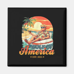 Funny Trump Gulf Of Usa America Est 2025 Magnet