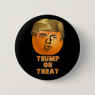 Funny Trump Halloween Trumpkin Pumpkin 6 Cm Round Badge