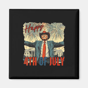 Funny Trump Happy 4th Of July Independence Day Magnet