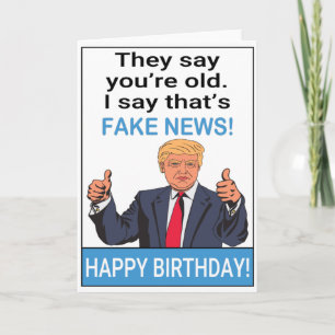 Funny Trump Happy Birthday Card
