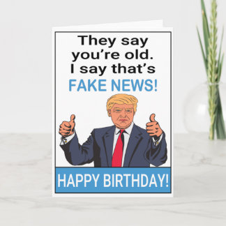 Funny Trump Happy Birthday Card