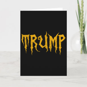 Funny Trump Horror Halloween Spooky Trump Costume Card