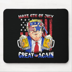 Funny Trump Independence Day Make 4th Of July Grea Mouse Pad