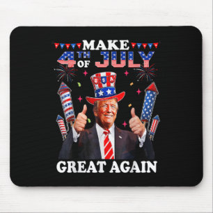 Funny Trump Independence Day Make 4th Of July Grea Mouse Pad