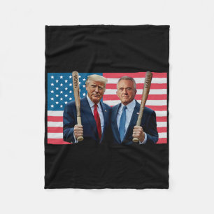 Funny Trump Kennedy Mega Maha Sell T Usa Flag Fleece Blanket