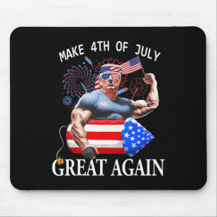 Funny Trump Make 4th Of July Great Again Trump 202 Mouse Pad