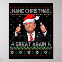 Funny Trump Make Christmas Great Again Ugly Sweate