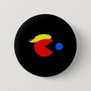 Funny Trump Man 2024 Pac Tee - Trump Man Ne Pac Bl 6 Cm Round Badge