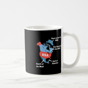Funny Trump Map Of Usa - Canada Coffee Mug