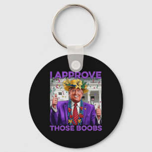 Funny Trump Mardi Gras Usa I Approve Those Key Ring
