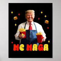 Funny Trump Mc Mega Fries Fast Food 