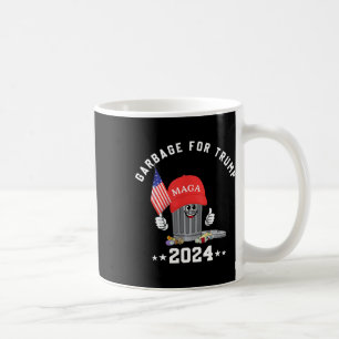 Funny Trump Mega Garbage Can Cartoon Character Ame Coffee Mug