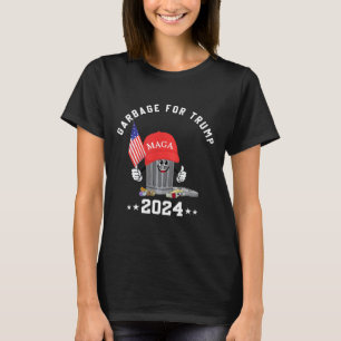 Funny Trump Mega Garbage Can Cartoon Character Ame T-Shirt