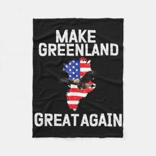 Funny Trump Meme Trump Greenland Make Greenland Gr Fleece Blanket