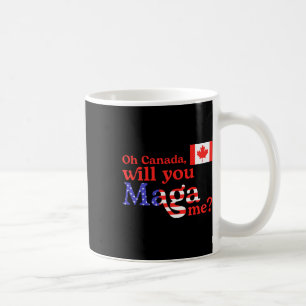 Funny Trump oh Canada Usa And Canada Flag For Wome Coffee Mug