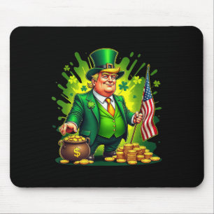 Funny Trump Paddys Back 45 47 St Patricks Day Usa Mouse Pad
