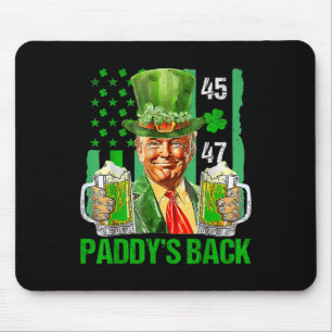 Funny Trump Paddys Back 45 47 St Patricks Day Usa Mouse Pad
