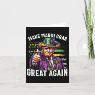 Funny Trump Parade Humour Make Mardi Gras Great Ag Card