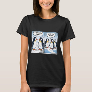 Funny Trump Penguins Tariffs 10% Political Sarcasm T-Shirt