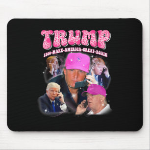 Funny Trump Pink Miss Me Yet Trump 2024 Take Ameri Mouse Pad