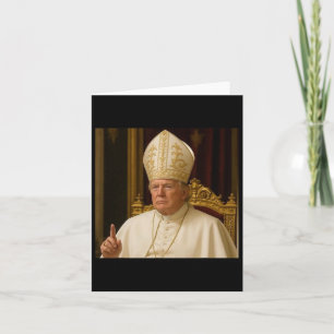 Funny Trump Pope Meme Gear Catholic Vatican Republ Card