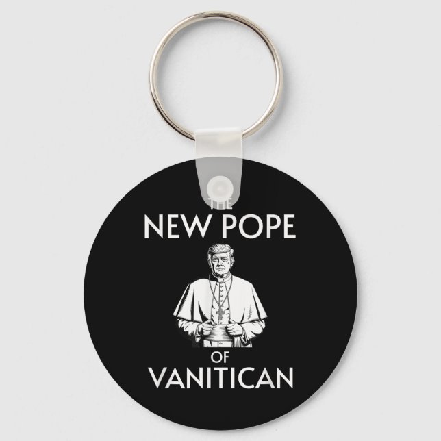 Funny Trump Pope Of Vanitican  Key Ring (Front)