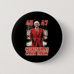 Funny Trump Present Came Early This Year 2024  6 Cm Round Badge