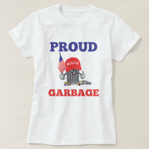 Funny Trump proud MAGA Cartoon Garbage American T-Shirt