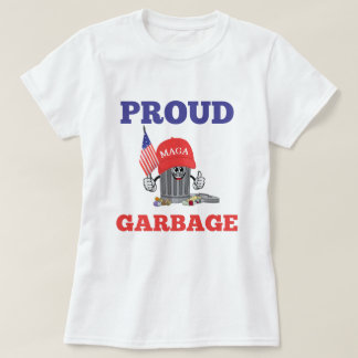 Funny Trump proud MAGA Cartoon Garbage  American  T-Shirt