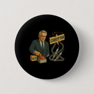 Funny Trump Robert Kennedy Jr. Entire Cdc Meme Aci 6 Cm Round Badge