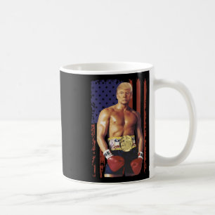 Funny Trump Rocky Boxing Meme Boxer Us Flag Patrio Coffee Mug