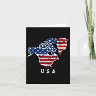 Funny Trump’s Vision Of Usa Map With Canada And Card