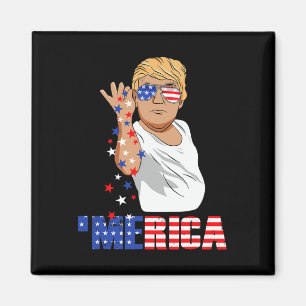 Funny Trump Salt Merica Freedom 4th Of July Gifts Magnet