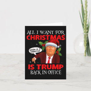 Funny Trump Santa All I Want For Christmas Is Trum Card
