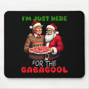 Funny Trump Santa Christmas I'm Just Here For The Mouse Pad