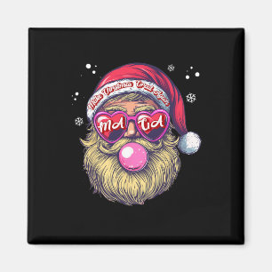 Funny Trump Santa Christmas Pink Bubble Gum Make X Magnet