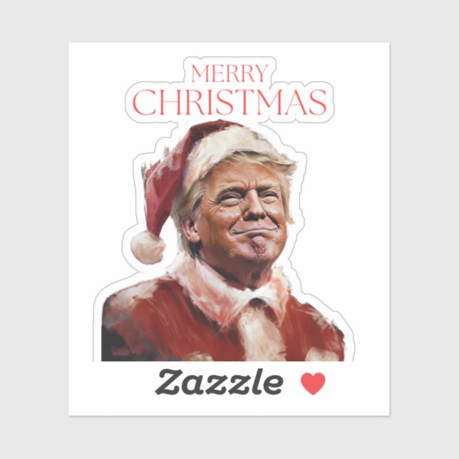 Funny Trump Santa Claus Christmas Card (Sheet)
