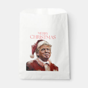 Funny Trump Santa Claus Christmas Card Favour Bag