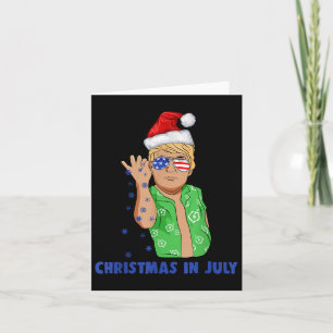 Funny Trump Santa Claus Salt Christmas In July Gif Card