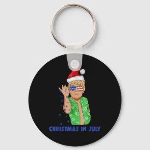 Funny Trump Santa Claus Salt Christmas In July Gif Key Ring