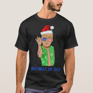 Funny Trump Santa Claus Salt Christmas In July T-Shirt