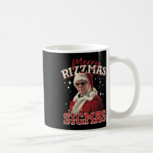 Funny Trump Santa Merry Rizzmas Sigmas Xmas Pajama Coffee Mug